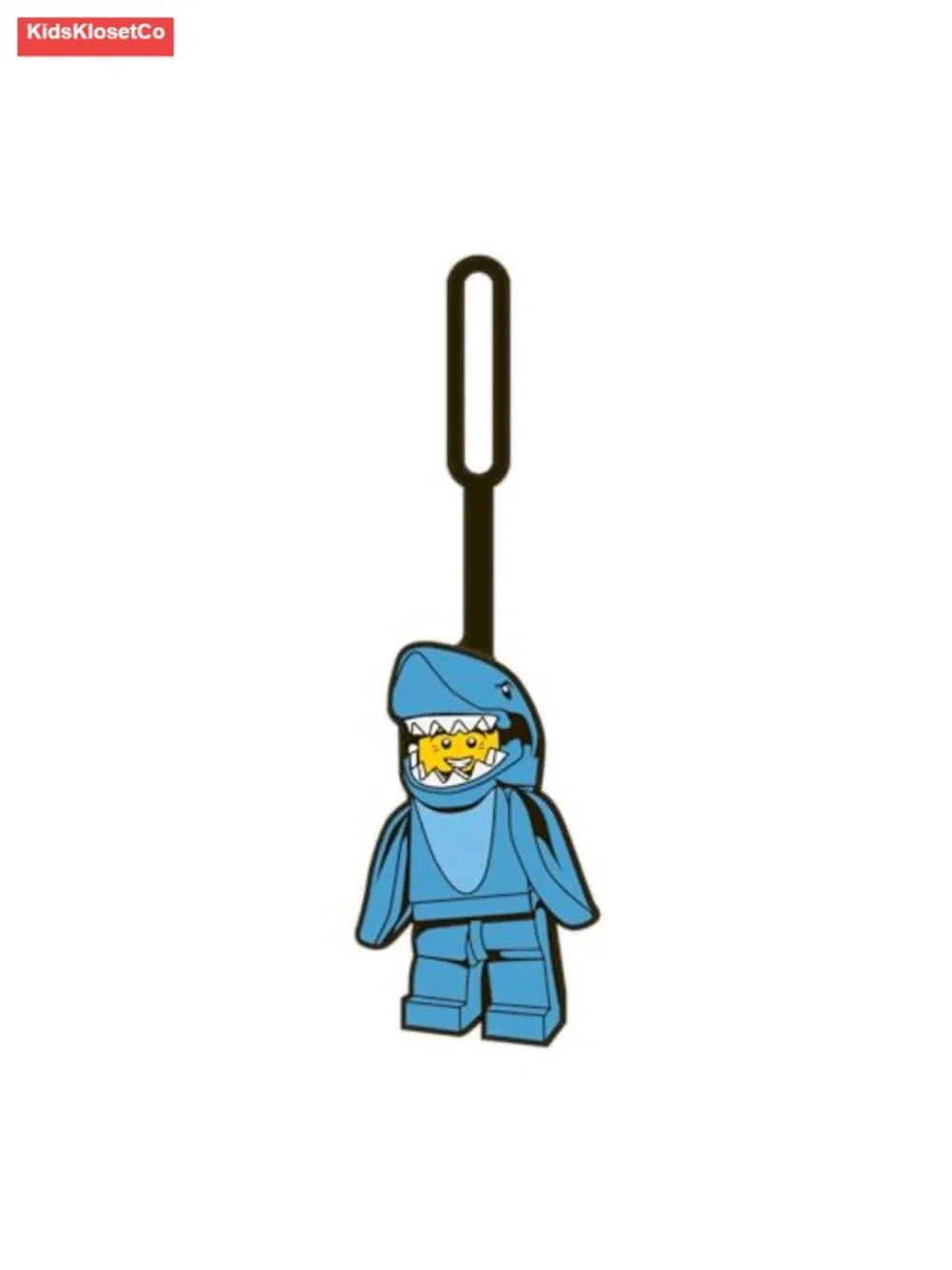 LEGO Shark Suit Guy Silicone Luggage Tag with Strap